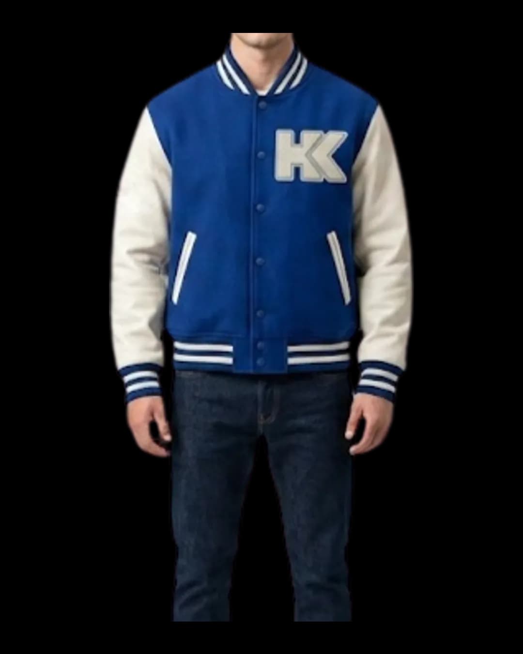 Varsity Jacket worn by a model