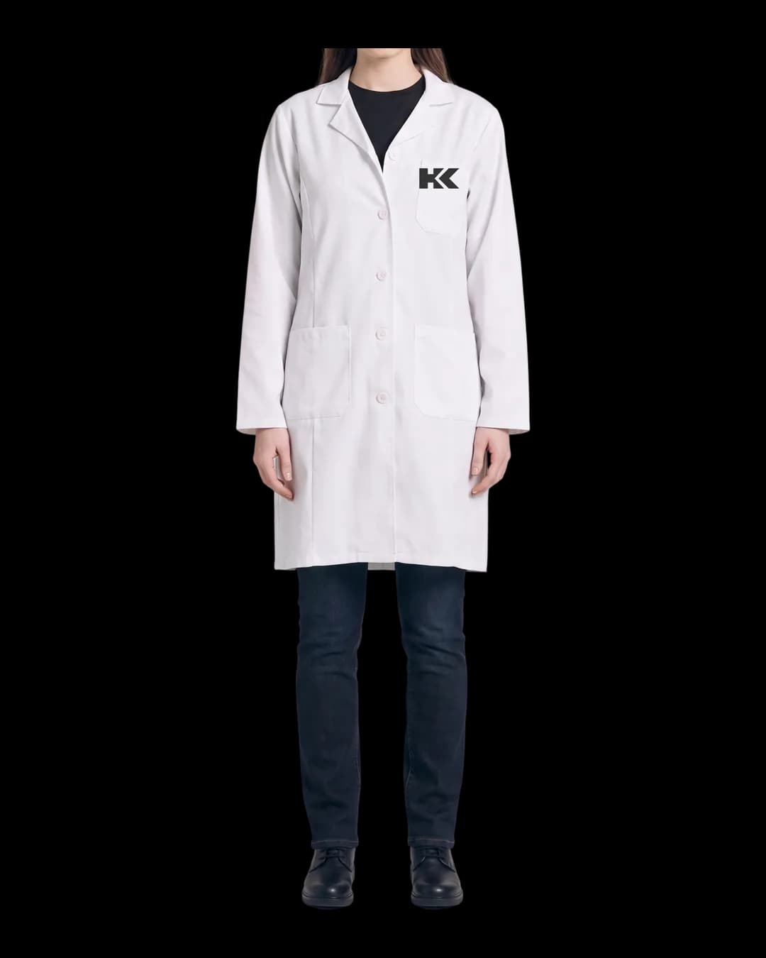 Lab Coat worn by a model