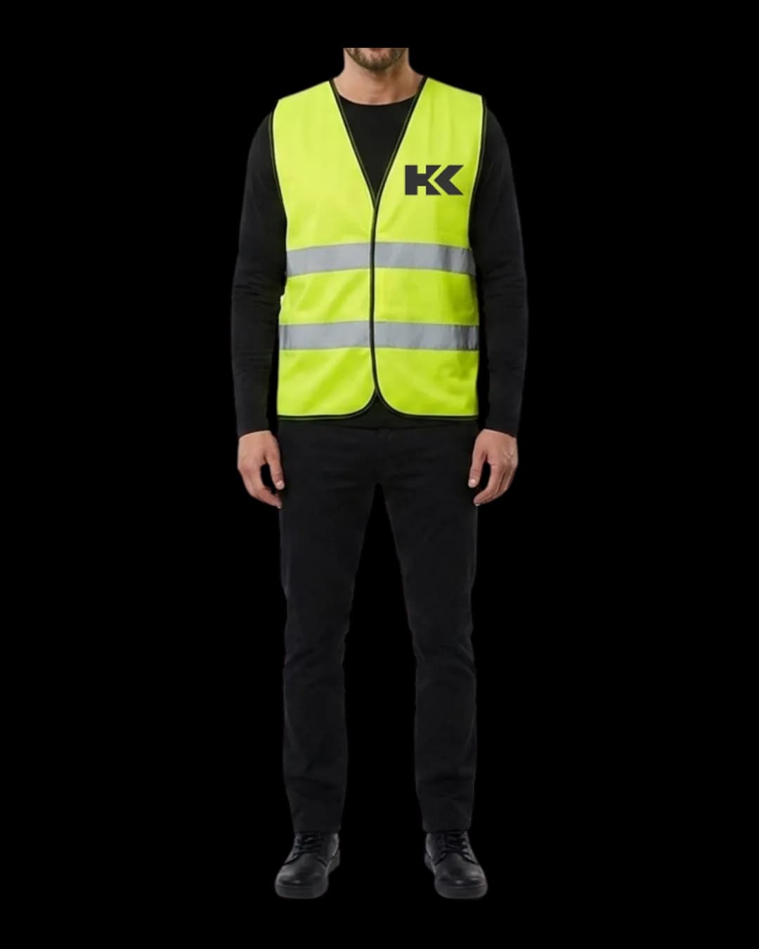 Hi-Vis Safety Vest worn by a model