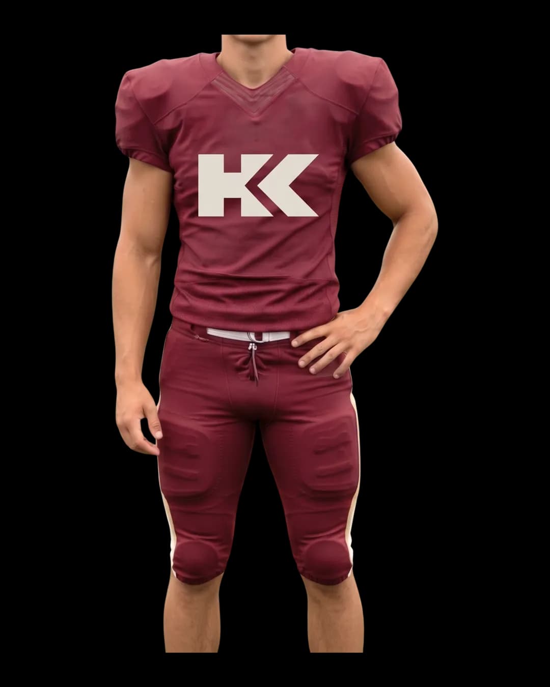 Classic American Football Uniform worn by a model