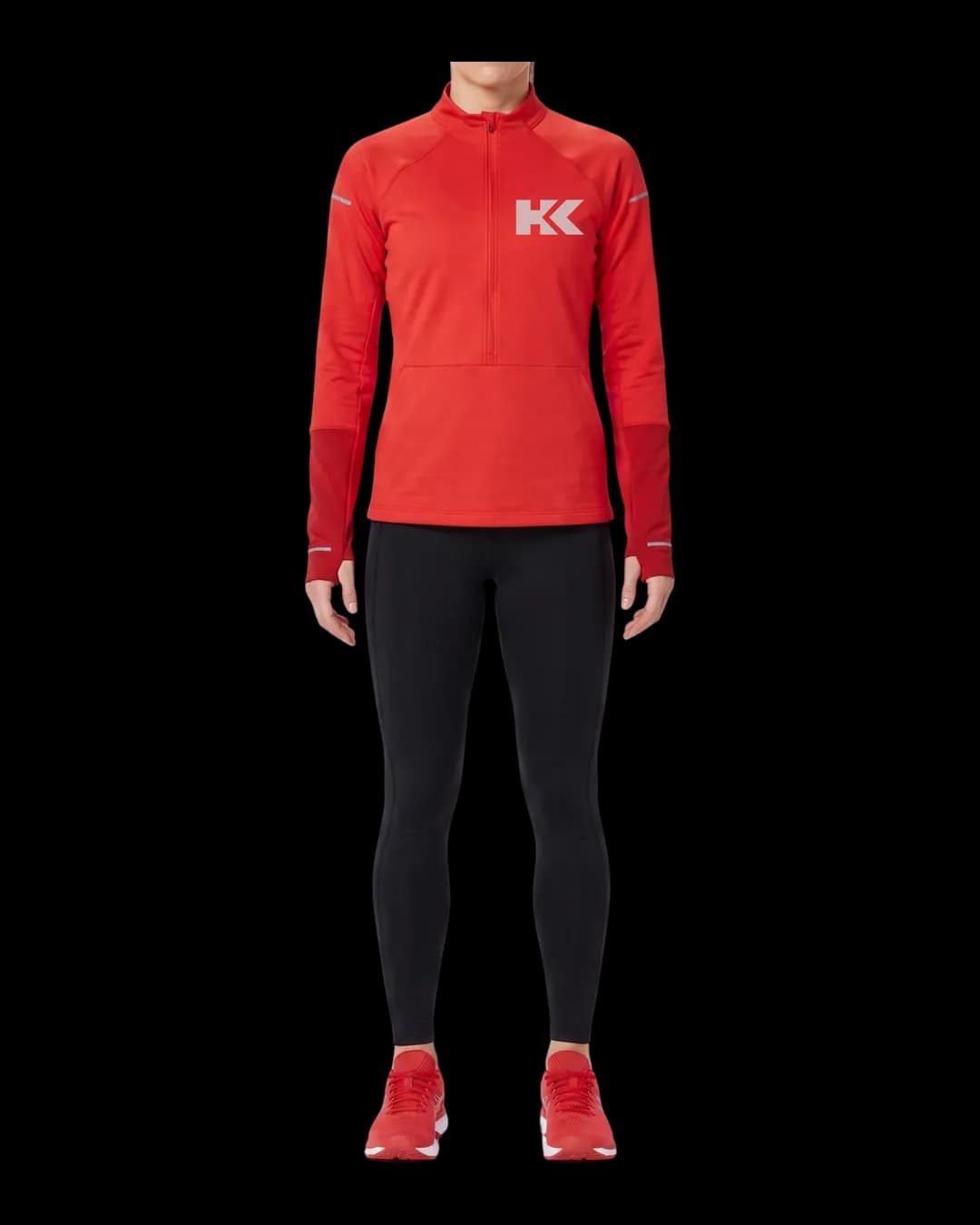 Quarter-Zip Training Top worn by a model
