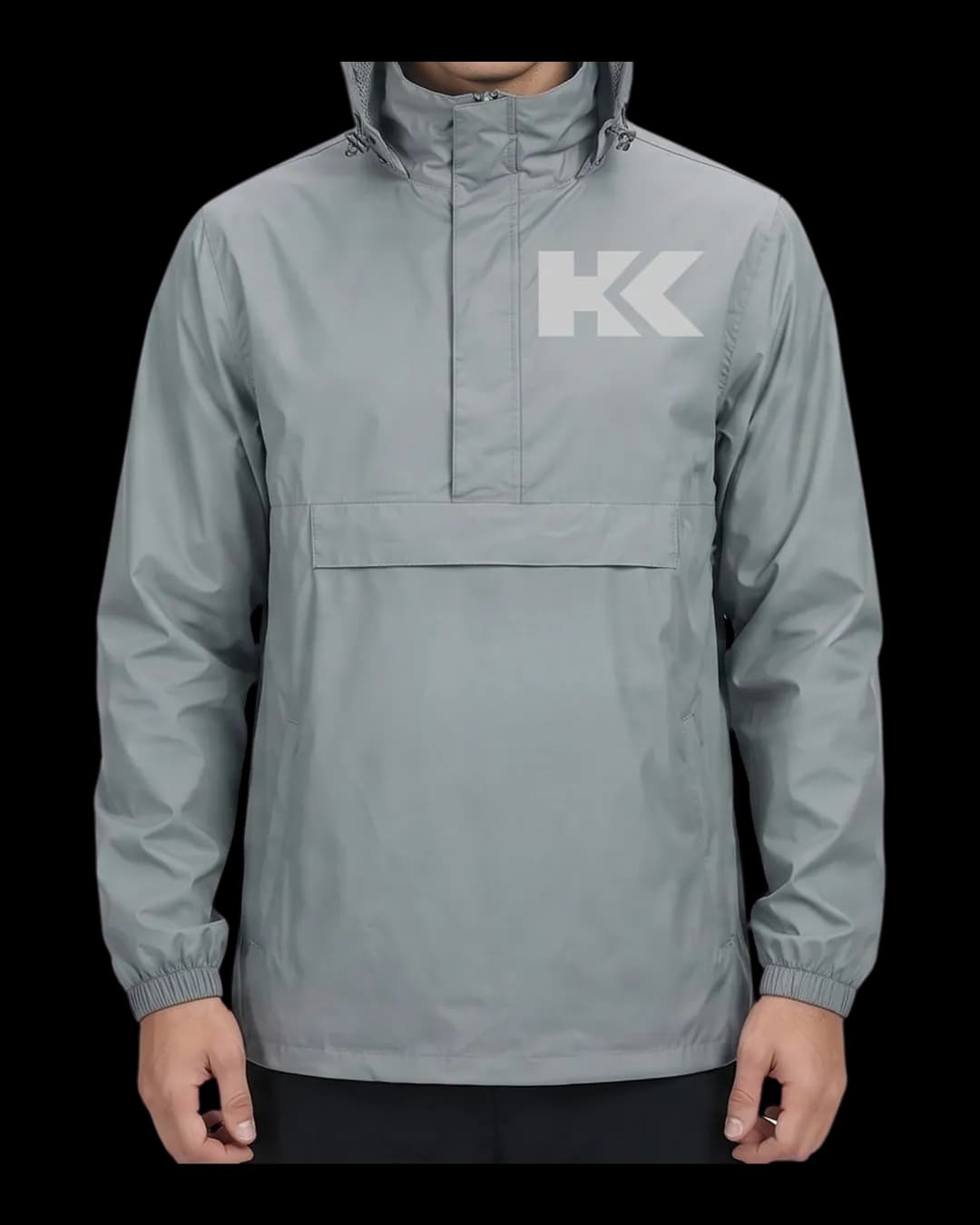 Pullover Rain Jacket worn by a model
