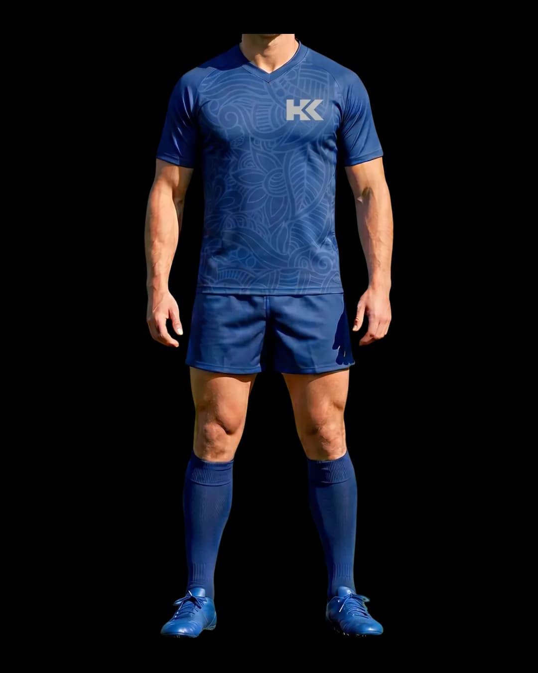 Textured Rugby Uniform worn by a model