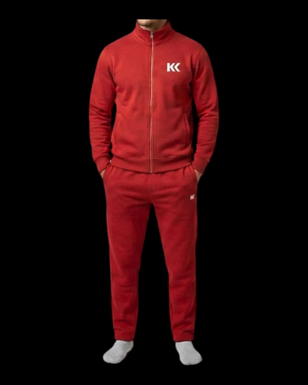 Classic Zip Tracksuit worn by a model